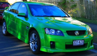 Holden Commodore vert pomme radiactive